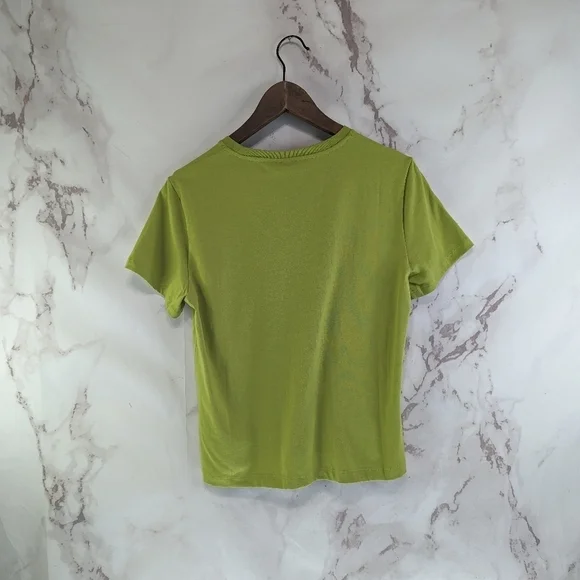 Everlane T Shirt Women Yellow Green Crew Neck Box Cut Tee Organic Cotton - Picture 6 of 12
